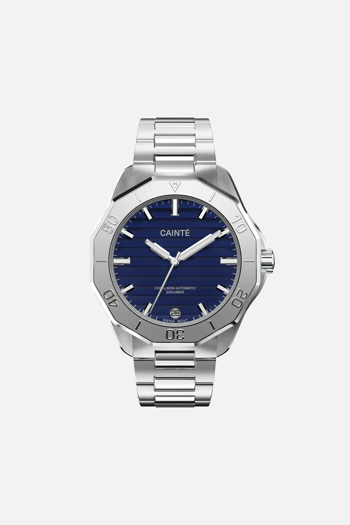 CORALSEEK Blue, Swiss Movement, Automatic Watch CORALSEEK Blue, Swiss Movement, Automatic Watch