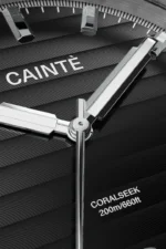 CORALSEEK Black, Swiss Movement, Quartz Watch