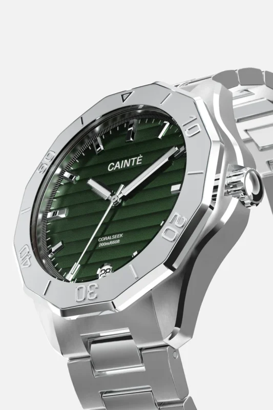 CORALSEEK Green, Swiss Movement, Quartz Watch