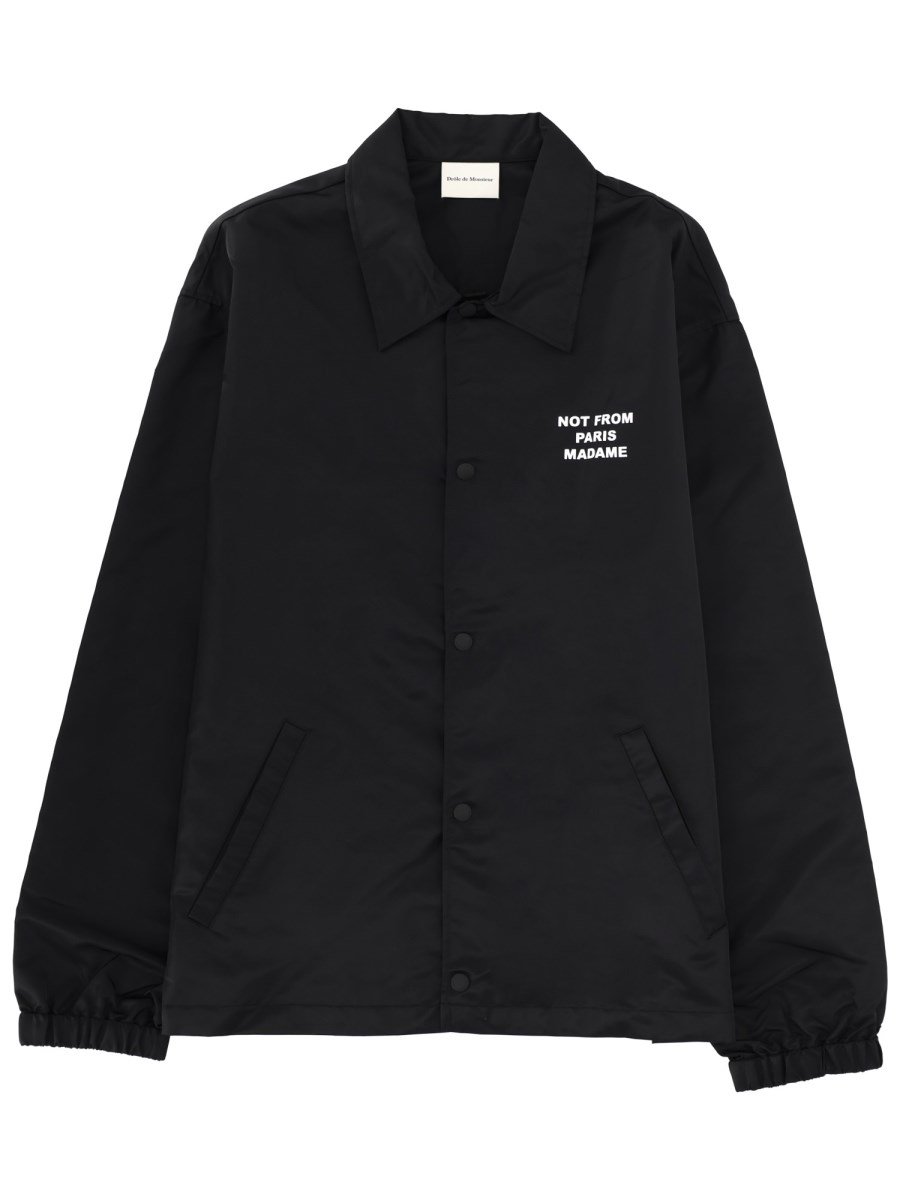 Junya Watanabe ”Slogan” Jacket With Collar Black Junya Watanabe ”Slogan” Jacket With Collar Black