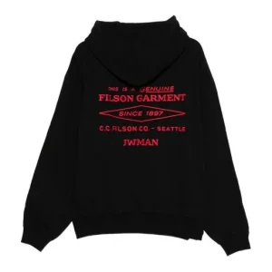 Junya Watanabe X Filson Men’s Black Logo Cotton Hoodie