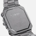 Cainte Silver Square Luxury Watch | Stainless Steel Design