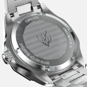 Cainte Silver Luxury Dive Watch | Stainless Steel Bracelet