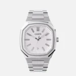 Cainte Silver Luxury Watch | Octagonal Stainless Steel Design