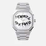CAINTÉ Tax Fraud Watch 2026 – Premium White Dial Stainless Steel