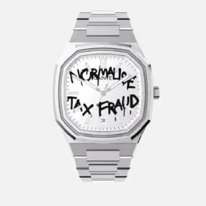 CAINTÉ Tax Fraud Watch 2026 – Premium White Dial Stainless Steel