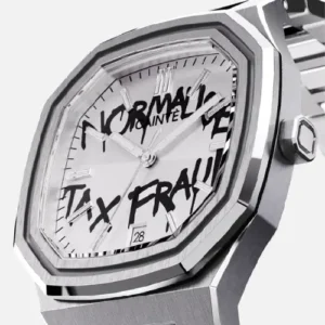 CAINTÉ Tax Fraud Watch 2026 – Premium White Dial Stainless Steel