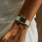 CAINTÉ Black Rectangular Watch 2026 – Premium Stainless Steel Design