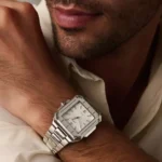 CAINTÉ Silver Square Watch 2026 – Premium Stainless Steel Design