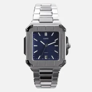 CAINTÉ Blue Square Automatic Watch – Premium Stainless Steel