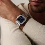 CAINTÉ Blue Square Automatic Watch – Premium Stainless Steel