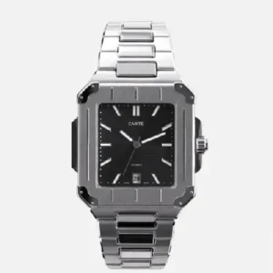 CAINTÉ Black Square Automatic Watch – Premium Stainless Steel