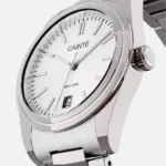 CAINTÉ White Dial Watch for Men – Luxury Stainless Steel Watch