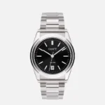 CAINTÉ Black Dial Watch for Men – Luxury Stainless Steel Design