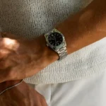CAINTÉ Black Dial Watch for Men – Luxury Stainless Steel Design