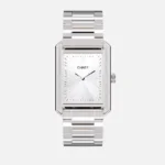 CAINTÉ Silver Rectangular Watch for Women – Stunning