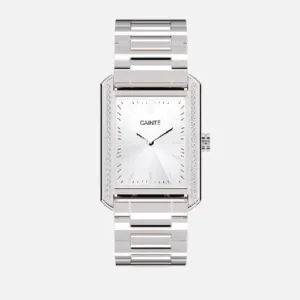 CAINTÉ Silver Rectangular Watch for Women – Stunning