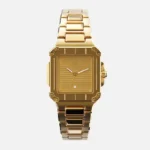 CAINTÉ Gold Rectangular Watch for Women – Premium Style
