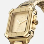 CAINTÉ Gold Rectangular Watch for Women – Premium Style