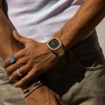 CAINTÉ Black Gold Watch for Men – Stunning Luxury Style