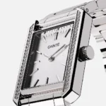 CAINTÉ Silver Rectangular Watch for Women – Stunning