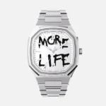 CAINTÉ Graffiti Silver Watch for Men – Unique Modern Style