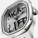 CAINTÉ Graffiti Silver Watch for Men – Unique Modern Style
