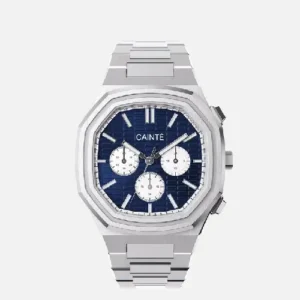 CAINTÉ Blue Dial Chronograph Watch for Men – Bold Modern Style