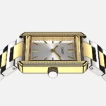 CAINTÉ Two Tone Rectangular Watch for Women – Stunning