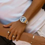 CAINTÉ Blue Dial Chronograph Watch for Men – Bold Modern Style