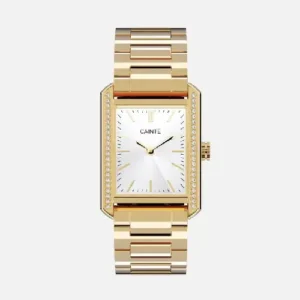 CAINTÉ Gold Rectangular Watch for Women – Stunning Luxury