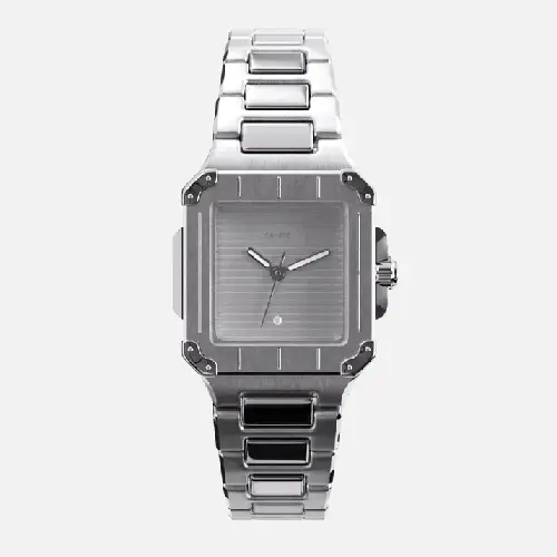 CAINTÉ Silver Rectangular Watch for Women – Stunning CAINTÉ Silver Rectangular Watch for Women – Stunning