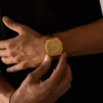 CAINTÉ Gold Dial Watch for Men – Luxe Modern Style