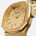 CAINTÉ Gold Dial Watch for Men – Luxe Modern Style