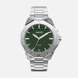CAINTÉ Green Dial Watch for Men – Bold Sport Style