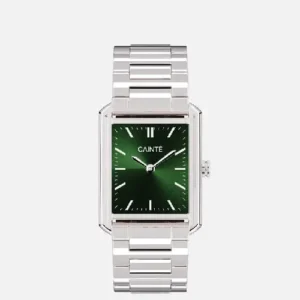 CAINTÉ Green Dial Stainless Steel Watch – Modern Men's Design