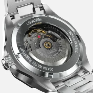 CAINTÉ Navy Blue Dial Automatic Watch for Men – Bold Style