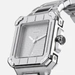CAINTÉ Silver Rectangular Watch for Women – Stunning
