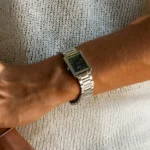 CAINTÉ Blue Rectangular Watch – Premium Stainless Steel